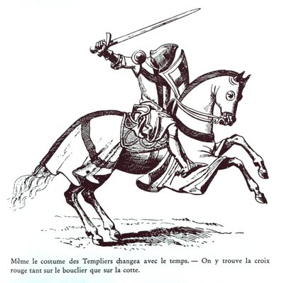 Illustrazione di un Cavaliere Templare da French School