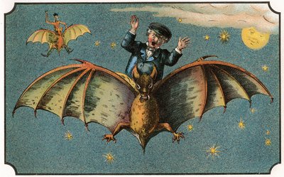 Illustrazione del libro "Voyage dans la lune avant 1900" di A. de Ville-d