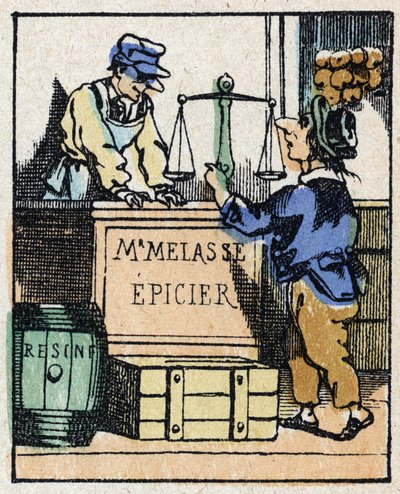 Illustrazione della storia "Veridique History of Jeannot Serinet" - Incisione su legno di Imagery Pellerin - Epinal, fine XIX secolo da French School