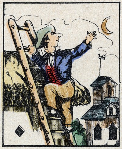 Illustrazione del racconto “Storia Veridica di Jeannot Serinet”. Incisione su legno di Imagery Pellerin - Epinal, fine XIX secolo. da French School