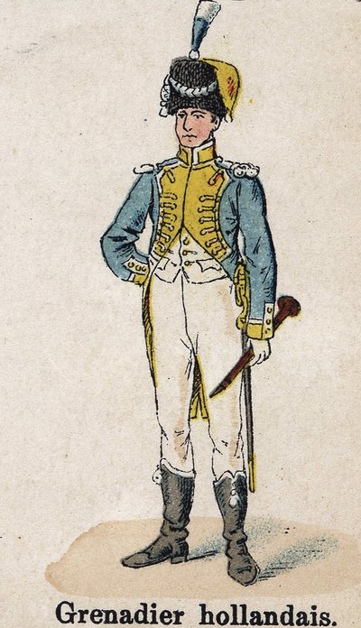 Guardia Imperiale Napoleone I: Granatiere olandese - Musicista. Tavola dal libro 