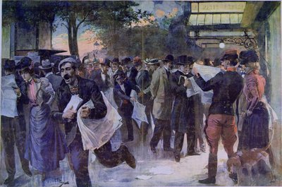 Notizie importanti, c.1900 da French School