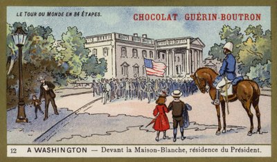 Davanti alla Casa Bianca, residenza del Presidente, Washington DC da French School