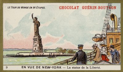 In vista di New York - la Statua della Libertà da French School