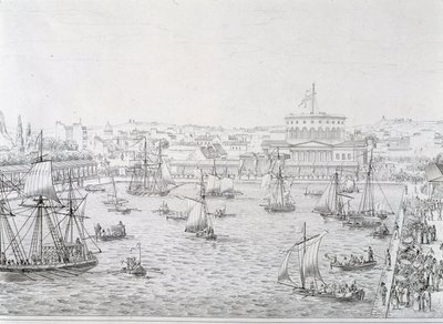 Inaugurazione del Bacino de la Villette, Parigi maggio 1821 da French School