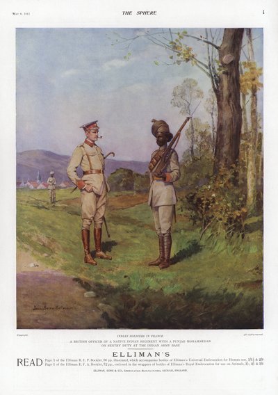 Soldati indiani in Francia, Prima Guerra Mondiale, 1914 da French School