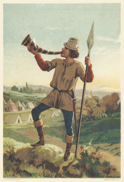 Trombettiere di fanteria nel XIV secolo da French School