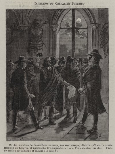 Iniziazione di un Cavaliere Prussiano da French School