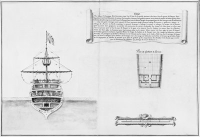 Prua interna di una nave, illustrazione dall