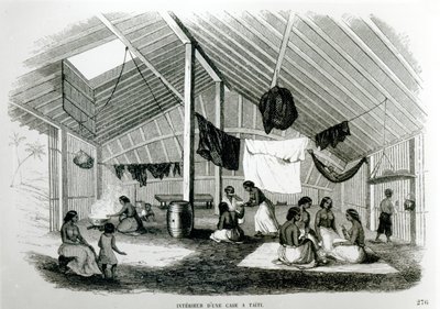 Dentro una capanna tahitiana, da 
