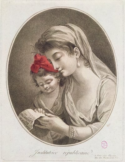 Institutrice Repubblicana, c.1789 da French School