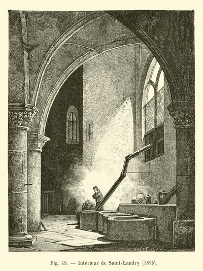 Interno di Saint-Landry, 1825 da French School