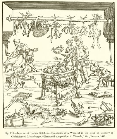 Interno di cucina italiana da French School