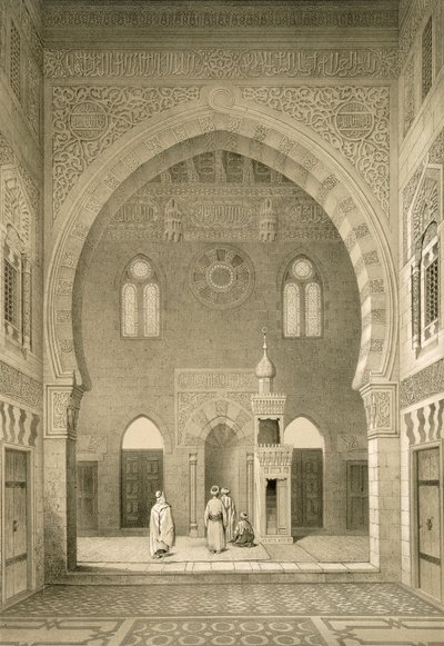 Interno della Moschea di Qaitbay, Cairo da French School