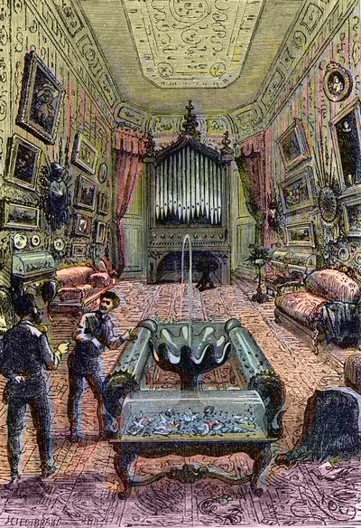 Interno del Nautilus, illustrazione da 