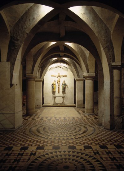 Vista interna della Cattedrale di Metz (Mosella). da French School
