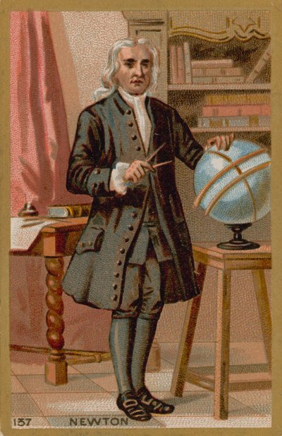 Isaac Newton, fisico inglese del XVII-XVIII secolo da French School