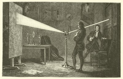 Isaac Newton scompone la luce da French School