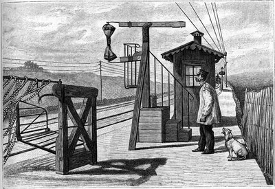 Inaugurato nel 1884 a Pont sur Seine da Monsieur Cochery (Ministro delle Poste e Telegrafi) - Incisione nel giornale illustrato "La jeunesse" da French School