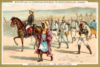 Truppe italiane in marcia, Prima guerra italo-etiopica da French School