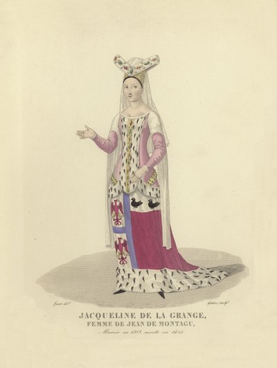 Jacqueline de la Grange, moglie di Jean de Montagu, consigliere di Carlo V e VI di Francia da French School
