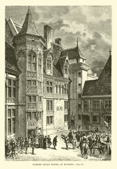 Ostello di Jacques Coeur a Bourges da French School
