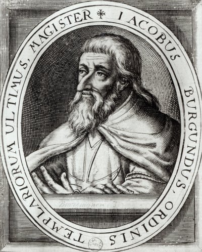 Jacques de Molay Maestro dei Cavalieri Templari da French School