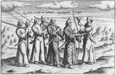 Nobile giapponese con scorta, c.1660 da French School