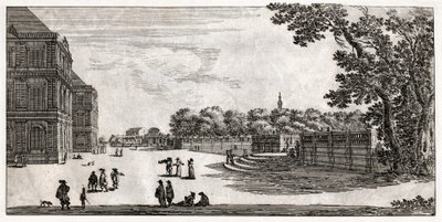 Jardin du Luxembourg, Parigi (incisione) da French School