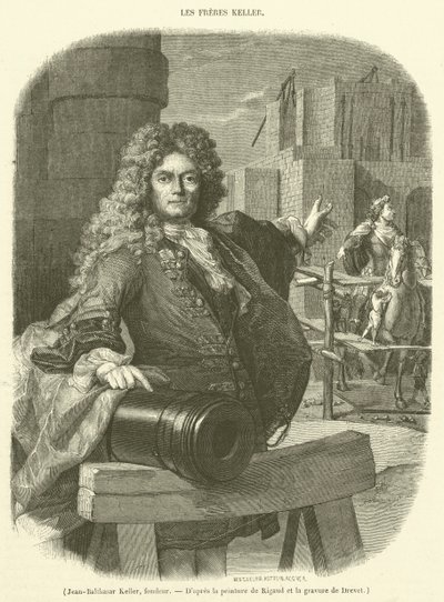 Jean-Balthasar Keller, fonditore (incisione) da French School