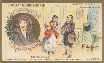 Jean-Baptiste Poquelin detto Molière, comico e drammaturgo francese, autore di "Le donne sapienti" da French School