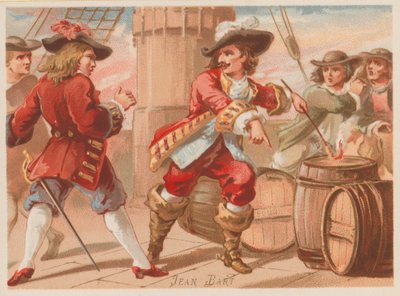 Jean Bart, comandante navale e corsaro francese della fine del XVII secolo da French School