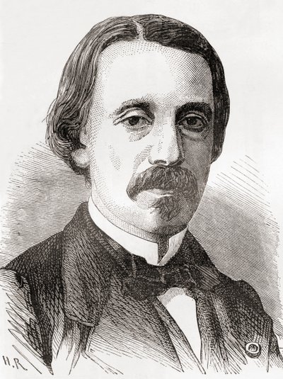 Jean Bernard Léon Foucault, da Les Merveilles de la Science, pubblicato c.1870 da French School