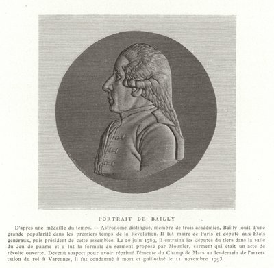 Jean Sylvain Bailly, astronomo, matematico e politico rivoluzionario francese da French School
