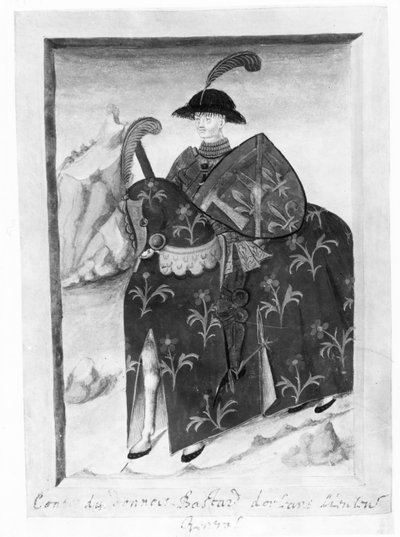 Jean de Dunois, il Bastardo di Orléans (litografia) da French School