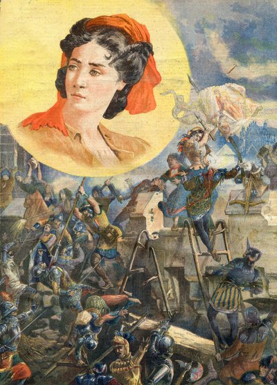 Jeanne Laisne (1456-?), conosciuta come Jeanne Fourquet, soprannominata Jeanne Hachette eroina francese - Jeanne Hachette all