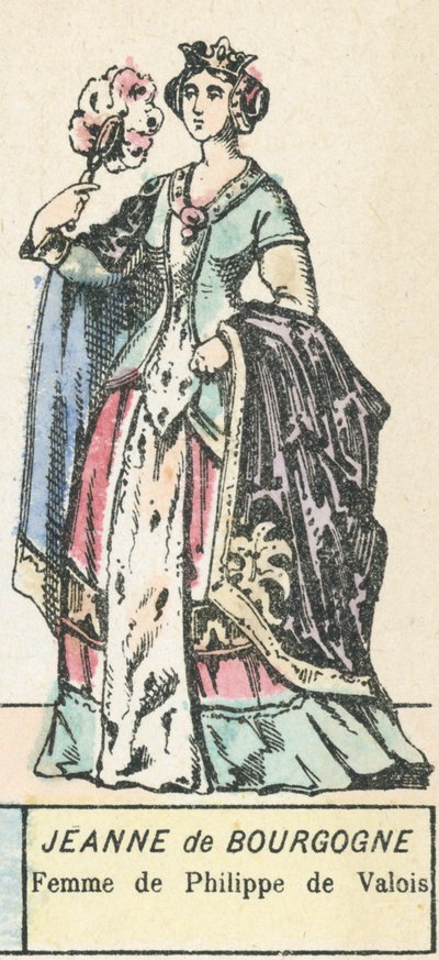Giovanna di Borgogna, moglie di Filippo di Valois da French School
