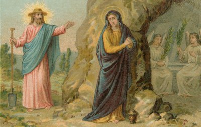 Gesù Cristo appare come un giardiniere, dopo la sua resurrezione da French School