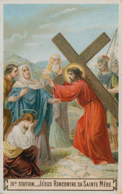 Gesù incontra sua madre. La quarta stazione della Via Crucis da French School