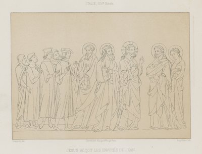 Gesù riceve gli inviati di Giovanni da French School