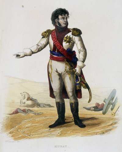 Joachim Murat (Gioacchino Murat) (1767-1815), Maresciallo di Francia e Re di Napoli - in "Plutarque Français" da French School