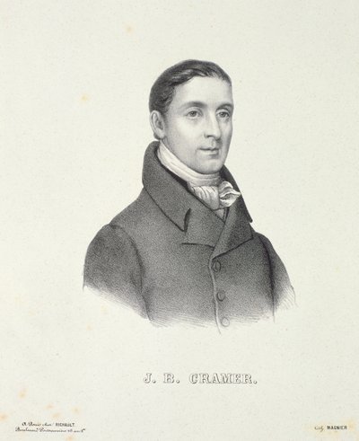 Johann Baptist Cramer (1771-1858) inciso da Magnier da French School