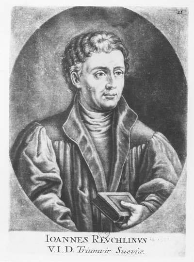 Johann Reuchlin (incisione) da French School