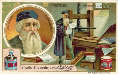 Johannes Gutenberg - inventore della stampa a caratteri mobili da French School