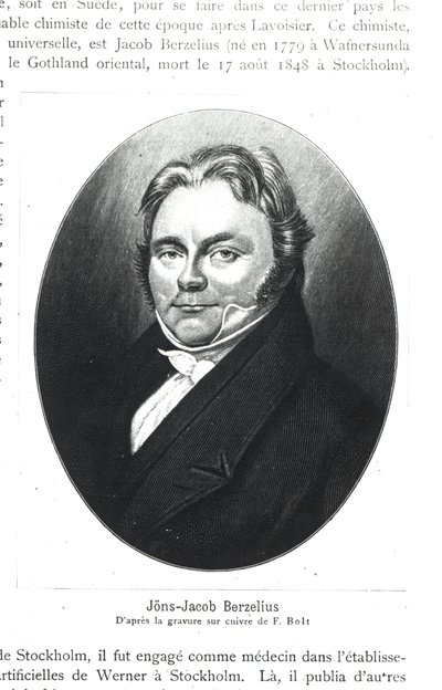Jons Jakob Berzelius (1779-1848) dopo un