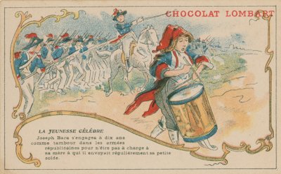 Joseph Bara, un famoso giovane soldato repubblicano francese al tempo della Rivoluzione Francese da French School
