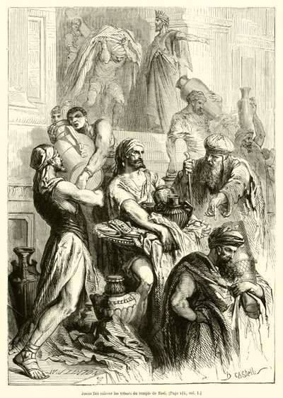 Giosia fa rimuovere i tesori del tempio di Baal da French School