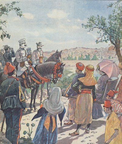 Viaggio del Kaiser Guglielmo II (1859-1941) in Palestina. L
