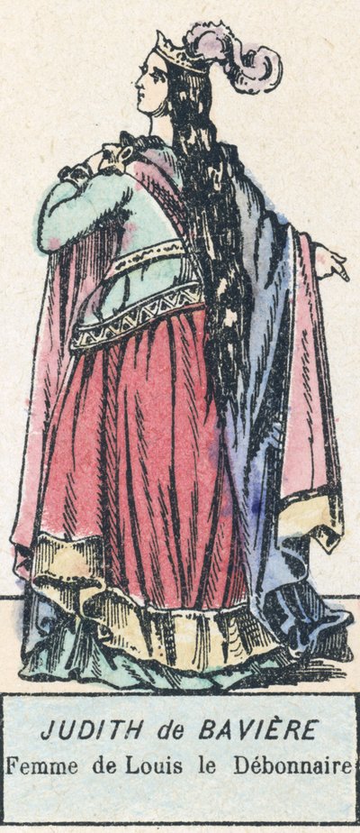 Giuditta di Baviera, moglie di Ludovico il Pio da French School