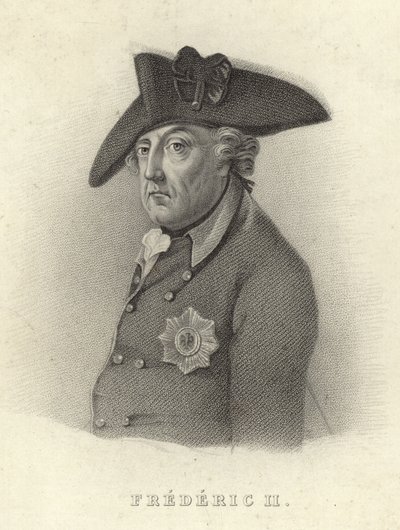 Re Federico II di Prussia da French School